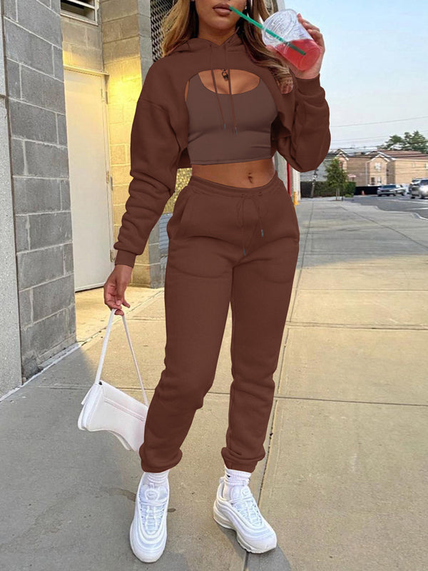 Hooded Three-Piece Set