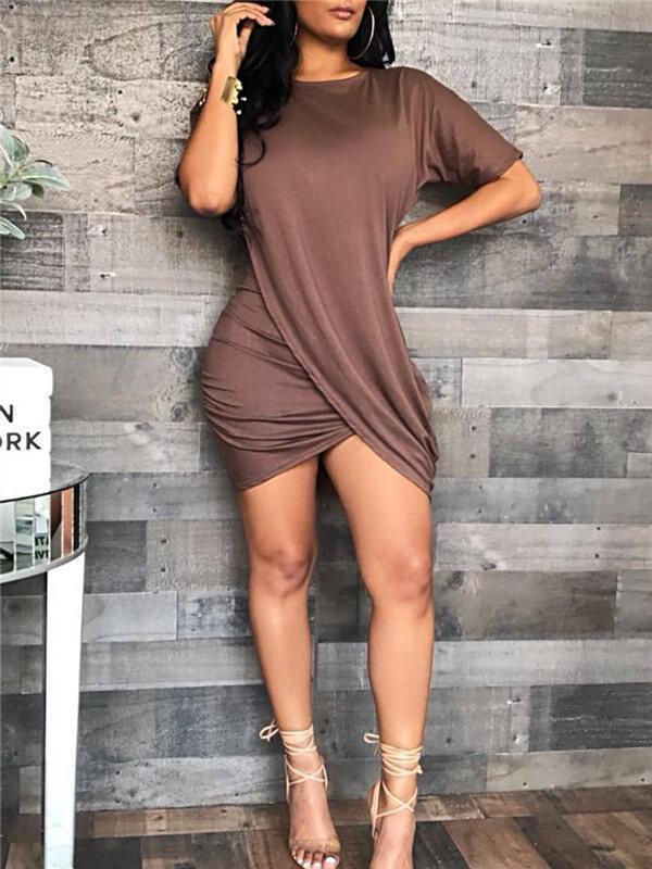 Basic Tulip Mini Dress