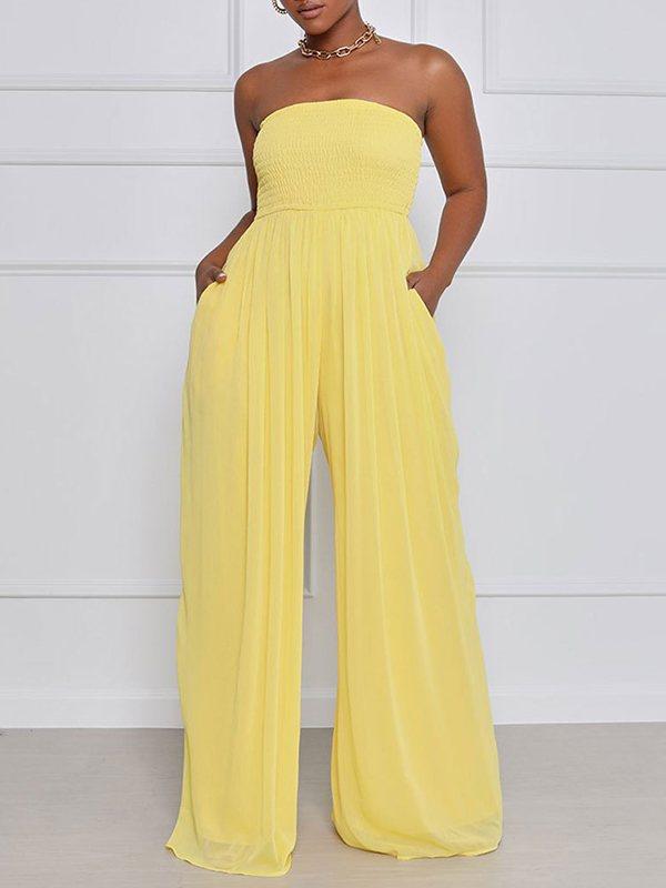 Bandeau Wide-Leg Jumpsuit