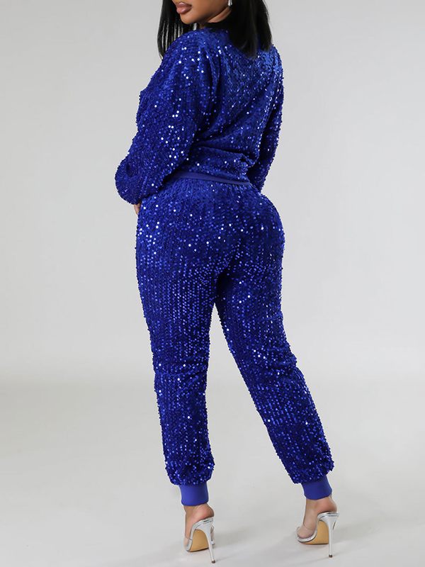 Bellizimos Sequin Sweatshirt & Jogger Pants Set