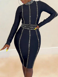 Studded Bodycon Dress