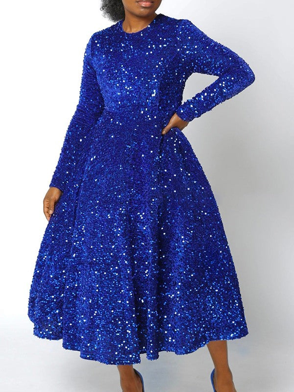 Sequin Midi Dress