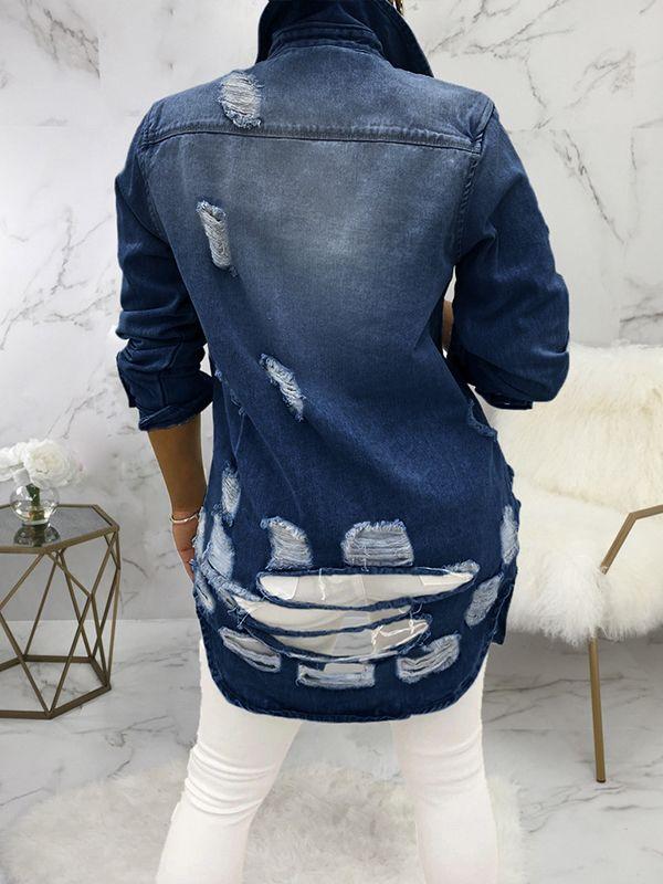 Distressed Denim Jacket